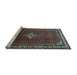 Sideview of Machine Washable Persian Light Blue Traditional Rug, wshtr1379lblu