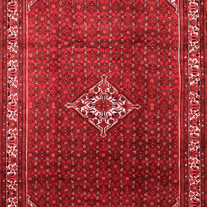 Machine Washable Persian Red Traditional Rug, wshtr1379red