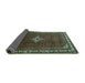 Sideview of Persian Turquoise Traditional Rug, tr1379turq