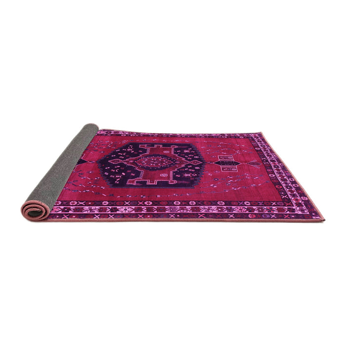 Sideview of Persian Pink Traditional Rug, tr137pnk