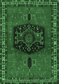 Persian Emerald Green Traditional Rug, tr137emgrn