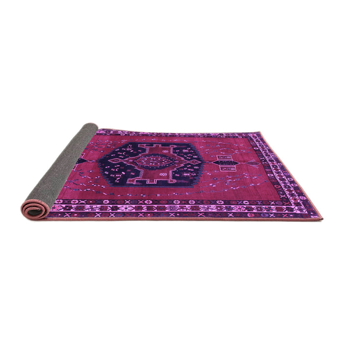 Sideview of Persian Purple Traditional Rug, tr137pur
