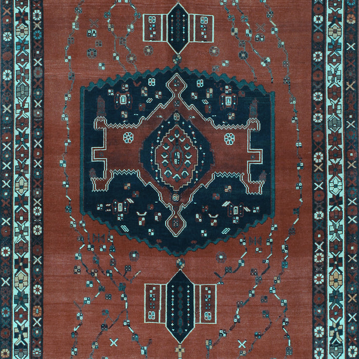 Machine Washable Persian Light Blue Traditional Rug, wshtr137lblu