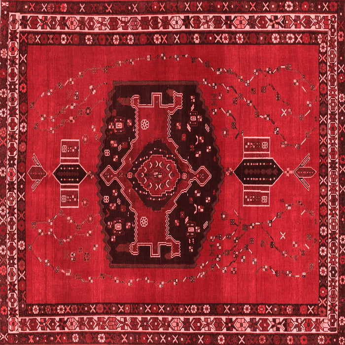 Machine Washable Persian Red Traditional Rug, wshtr137red
