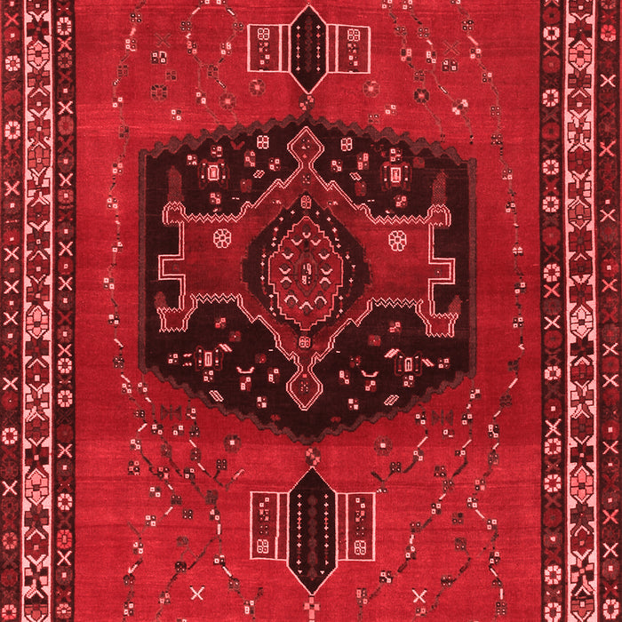 Machine Washable Persian Red Traditional Rug, wshtr137red