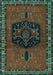 Persian Turquoise Traditional Rug, tr137turq