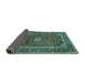 Sideview of Persian Turquoise Traditional Rug, tr1380turq