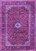 Machine Washable Persian Purple Traditional Area Rugs, wshtr1380pur