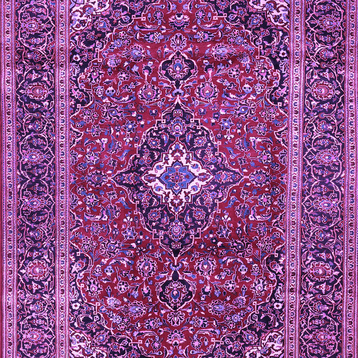 Machine Washable Persian Purple Traditional Area Rugs, wshtr1380pur
