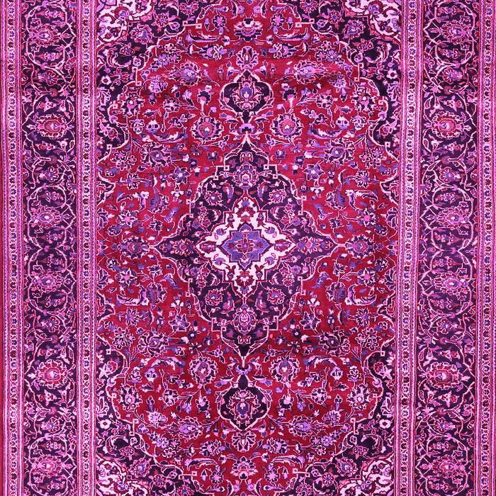 Machine Washable Persian Pink Traditional Rug, wshtr1380pnk
