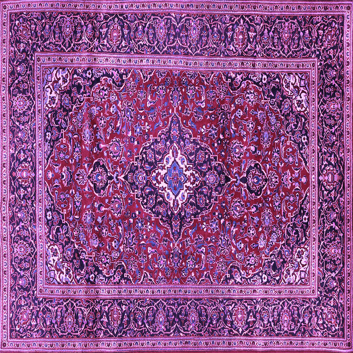 Square Persian Purple Traditional Rug, tr1380pur