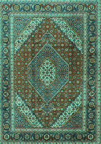 Persian Turquoise Traditional Rug, tr1381turq