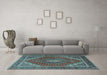 Machine Washable Persian Light Blue Traditional Rug in a Living Room, wshtr1381lblu