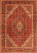 Persian Orange Traditional Rug, tr1381org