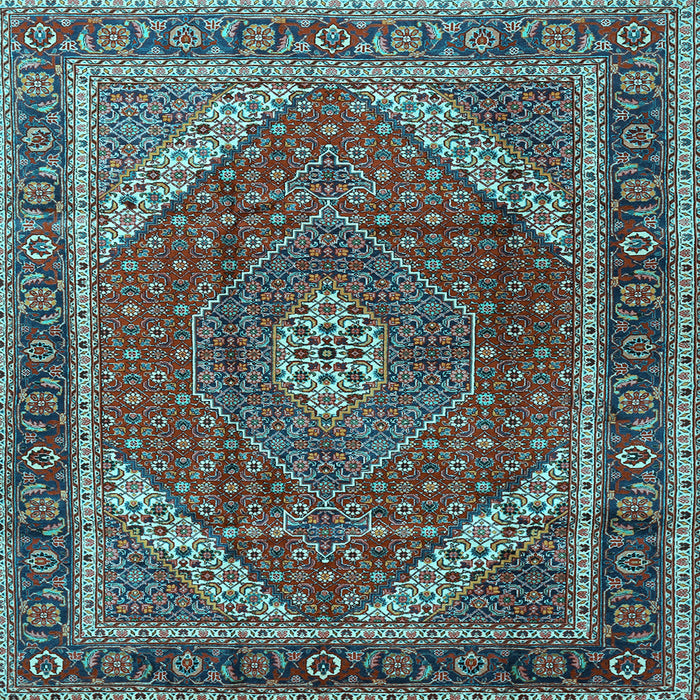 Square Persian Light Blue Traditional Rug, tr1381lblu