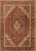 Machine Washable Persian Brown Traditional Rug, wshtr1381brn