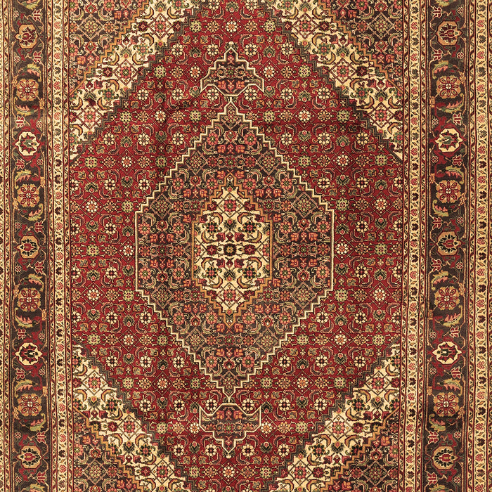Machine Washable Persian Brown Traditional Rug, wshtr1381brn