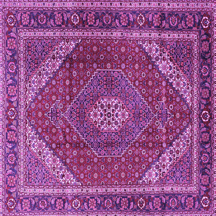 Square Persian Purple Traditional Rug, tr1381pur