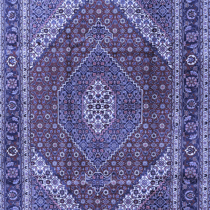 Machine Washable Persian Blue Traditional Rug, wshtr1381blu