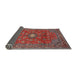 Sideview of Traditional Red Persian Rug, tr1382