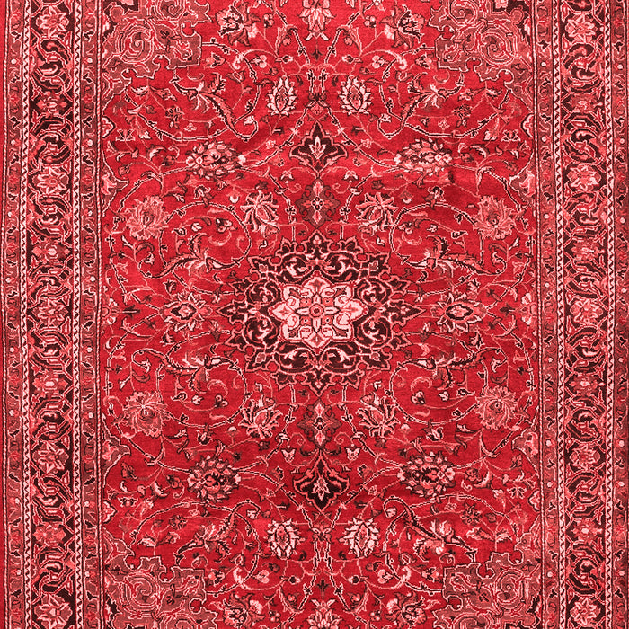 Machine Washable Persian Red Traditional Rug, wshtr1382red