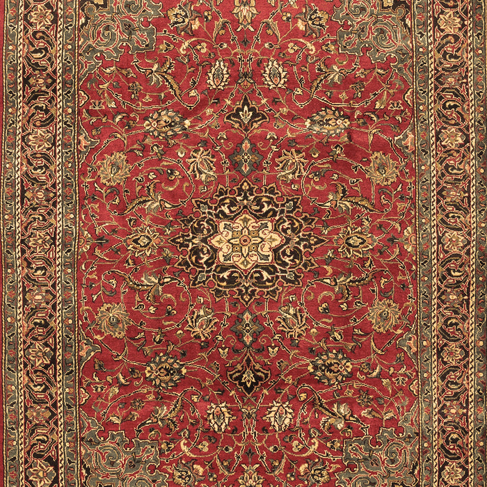 Machine Washable Persian Brown Traditional Rug, wshtr1382brn