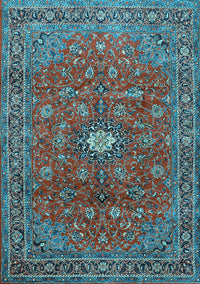 Persian Light Blue Traditional Rug, tr1382lblu