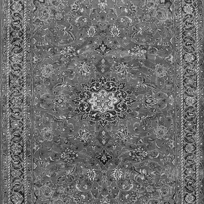 Serging Thickness of Machine Washable Persian Gray Traditional Rug, wshtr1382gry