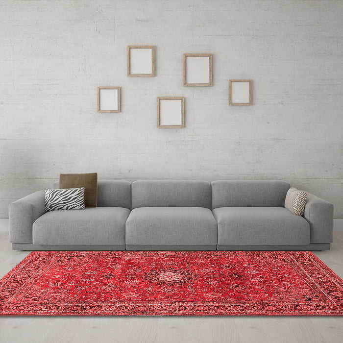 Traditional Red Washable Rugs