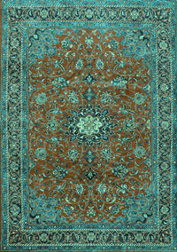 Persian Turquoise Traditional Rug, tr1382turq