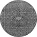 Square Persian Gray Traditional Rug, tr1382gry