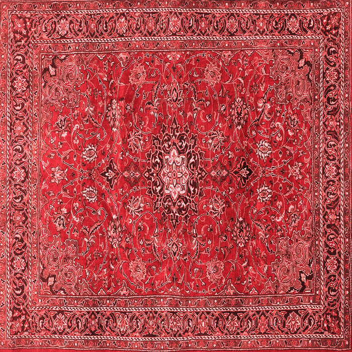 Machine Washable Persian Red Traditional Rug, wshtr1382red