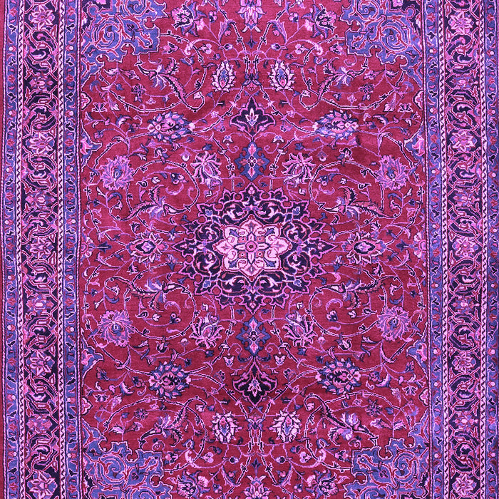 Machine Washable Persian Purple Traditional Area Rugs, wshtr1382pur