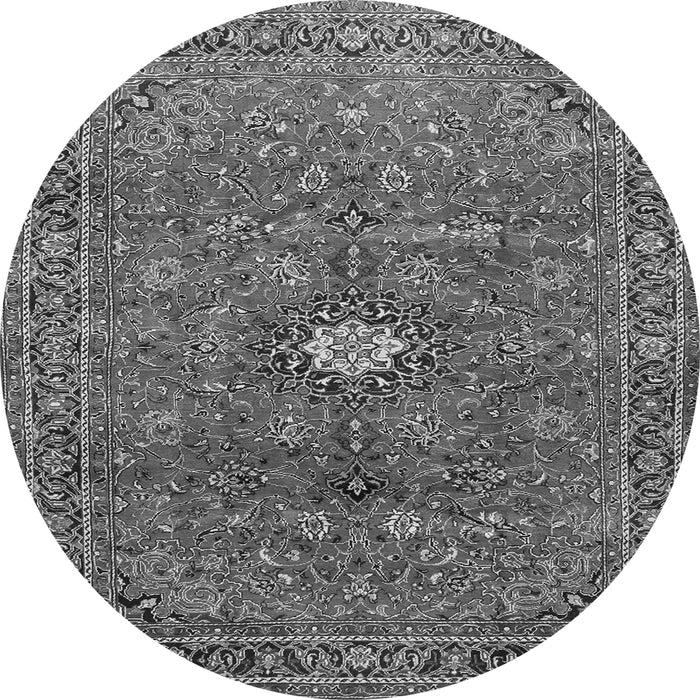 Machine Washable Persian Gray Traditional Rug, wshtr1382gry