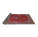 Sideview of Traditional Pink Persian Rug, tr1383