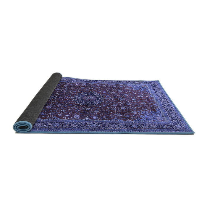 Sideview of Persian Blue Traditional Rug, tr1383blu