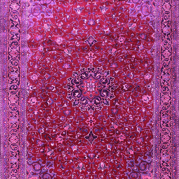 Machine Washable Persian Pink Traditional Rug, wshtr1383pnk