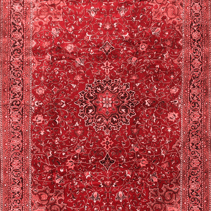 Machine Washable Persian Red Traditional Rug, wshtr1383red
