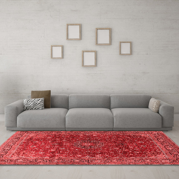 Traditional Red Washable Rugs
