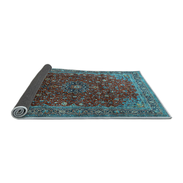 Sideview of Persian Light Blue Traditional Rug, tr1383lblu
