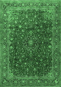 Persian Emerald Green Traditional Rug, tr1383emgrn