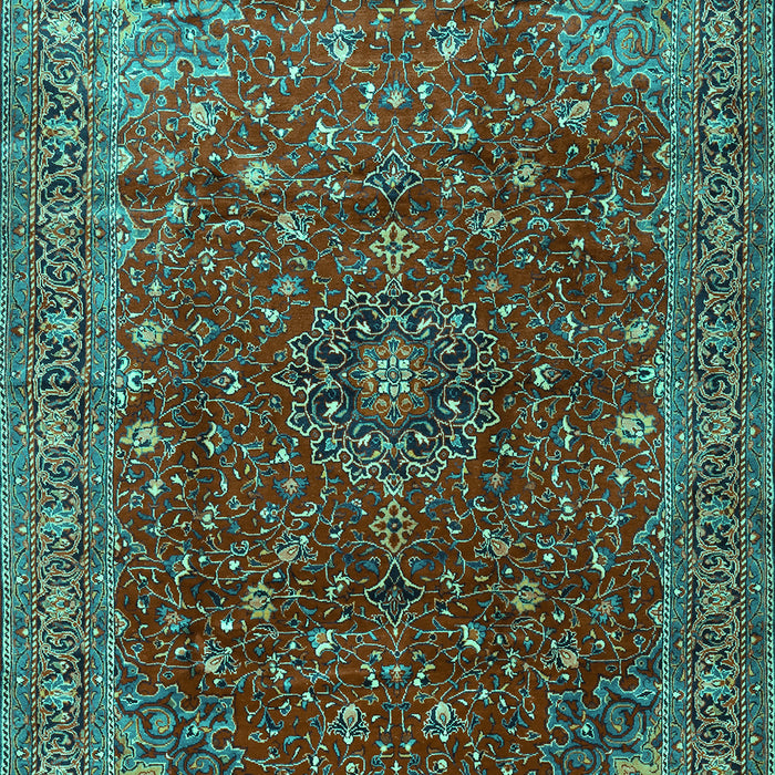 Persian Turquoise Traditional Rug, tr1383turq