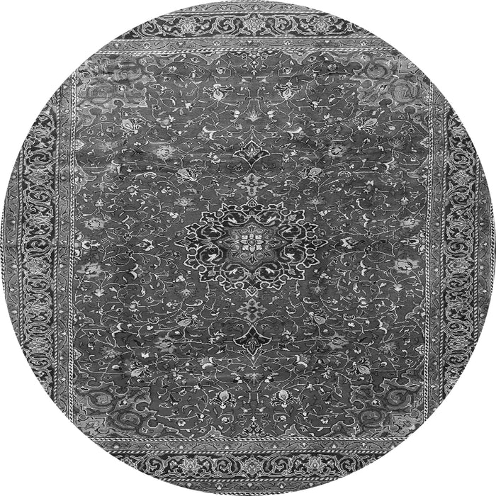 Machine Washable Persian Gray Traditional Rug, wshtr1383gry