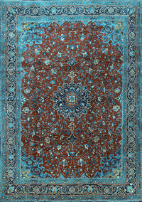 Persian Light Blue Traditional Rug, tr1383lblu