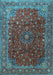 Persian Light Blue Traditional Rug, tr1383lblu