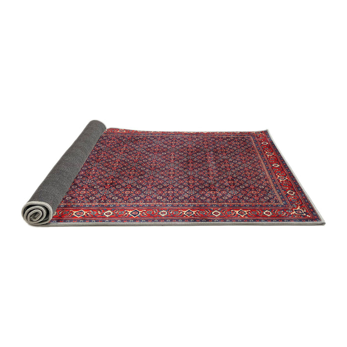 Sideview of Traditional Rose Purple Persian Rug, tr1384