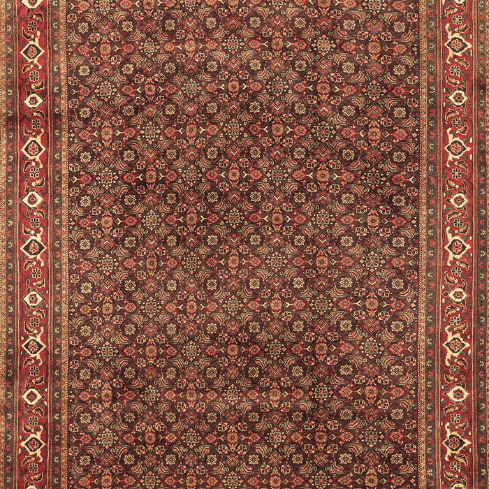 Machine Washable Persian Brown Traditional Rug, wshtr1384brn