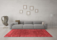 Machine Washable Persian Red Traditional Rug, wshtr1384red