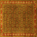 Square Persian Yellow Traditional Rug, tr1384yw