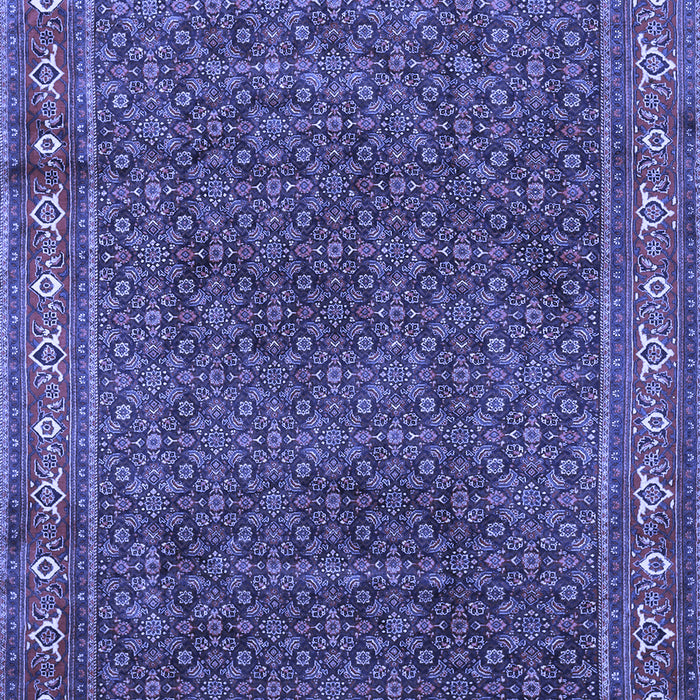 Machine Washable Persian Blue Traditional Rug, wshtr1384blu